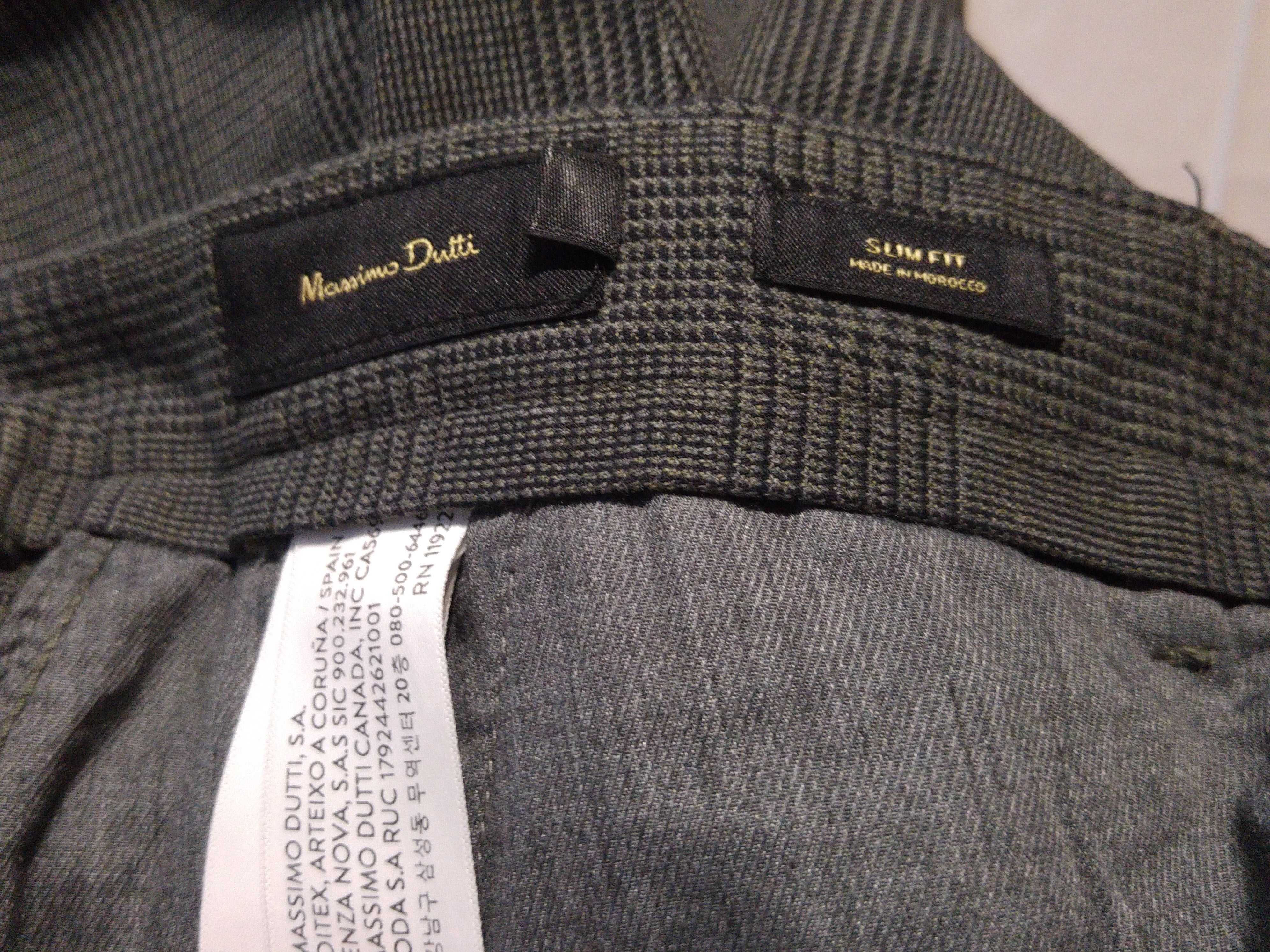 Spodnie męskie w kratkę Massimo Dutti