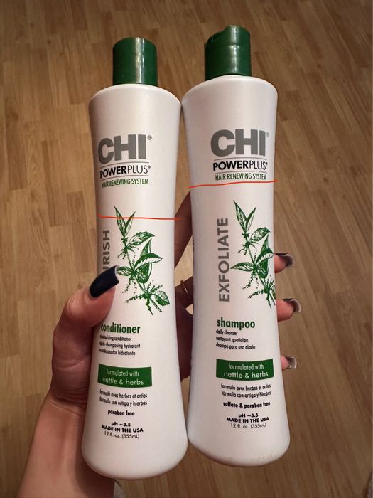 шампунь chi exfoliate та кондиціонер nourish power plus kerastase
