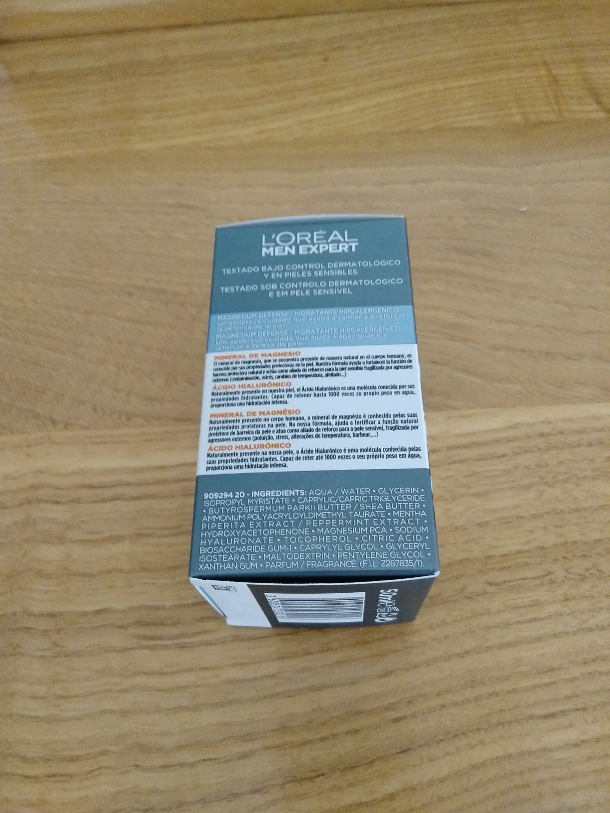 L'Oréal Men Expert Magnesium Defense 50 mL Hipoalergénico NOVO