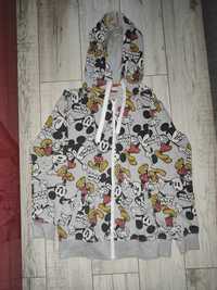 Bluza z kapturem rozpinana szara House Disney w myszkę Miki