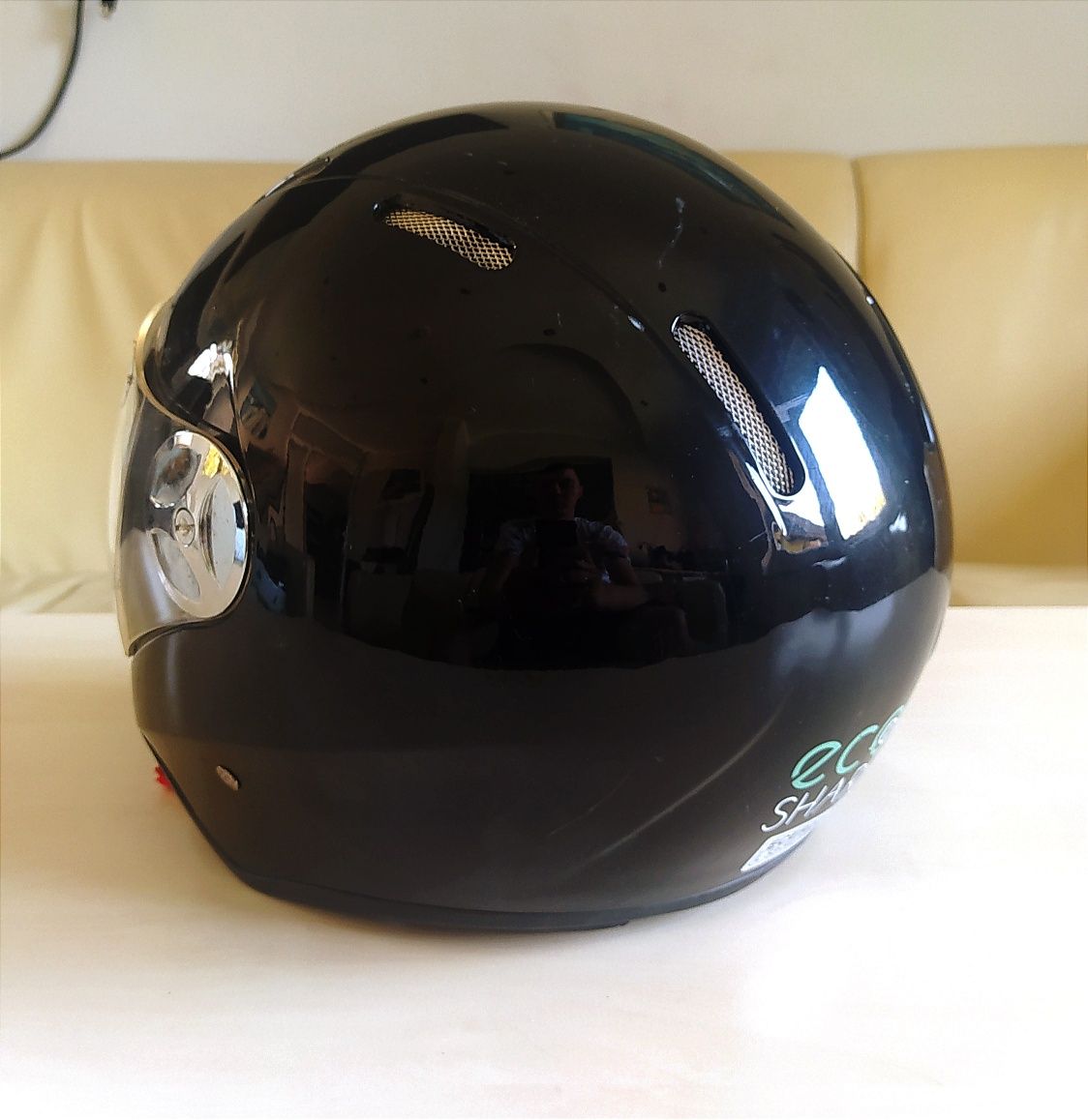 Tanie używane CZARNE kaski motocyklowe / skuterowe