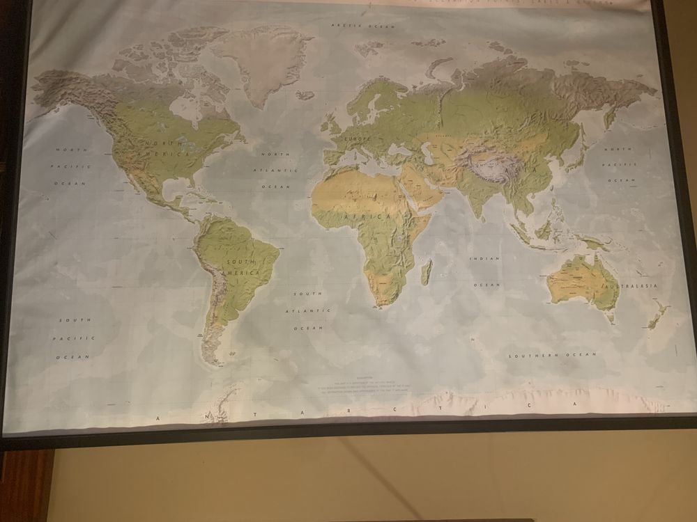 Quadro do Mapa do mundo