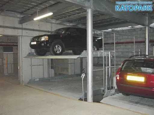 Двухуровневая парковка Katopark Opti lift, Idea lift, Major lift