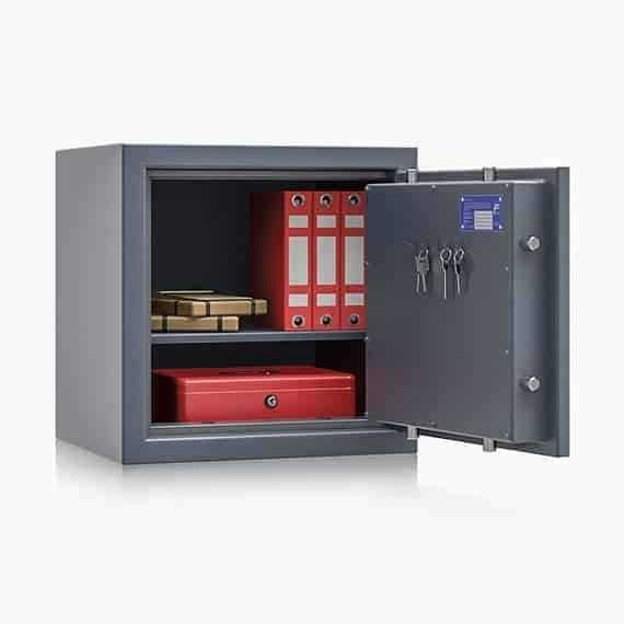 Sejf na dokumenty pieniądze biżuterię save4ever 50 klasa I zamek KL/EL