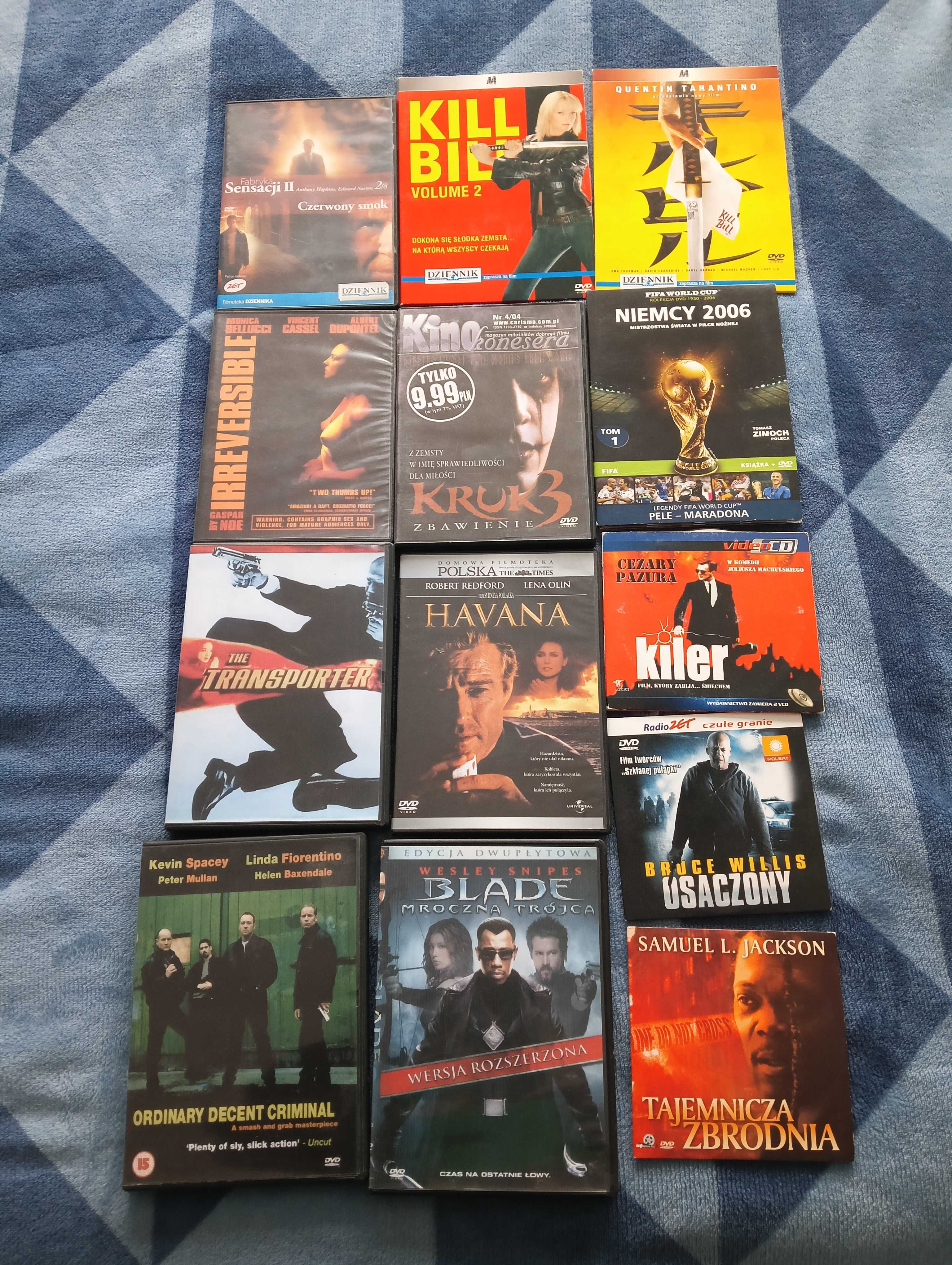 Filmy DVD- Blade, Transprter, Kill Bill 1-2,itd.