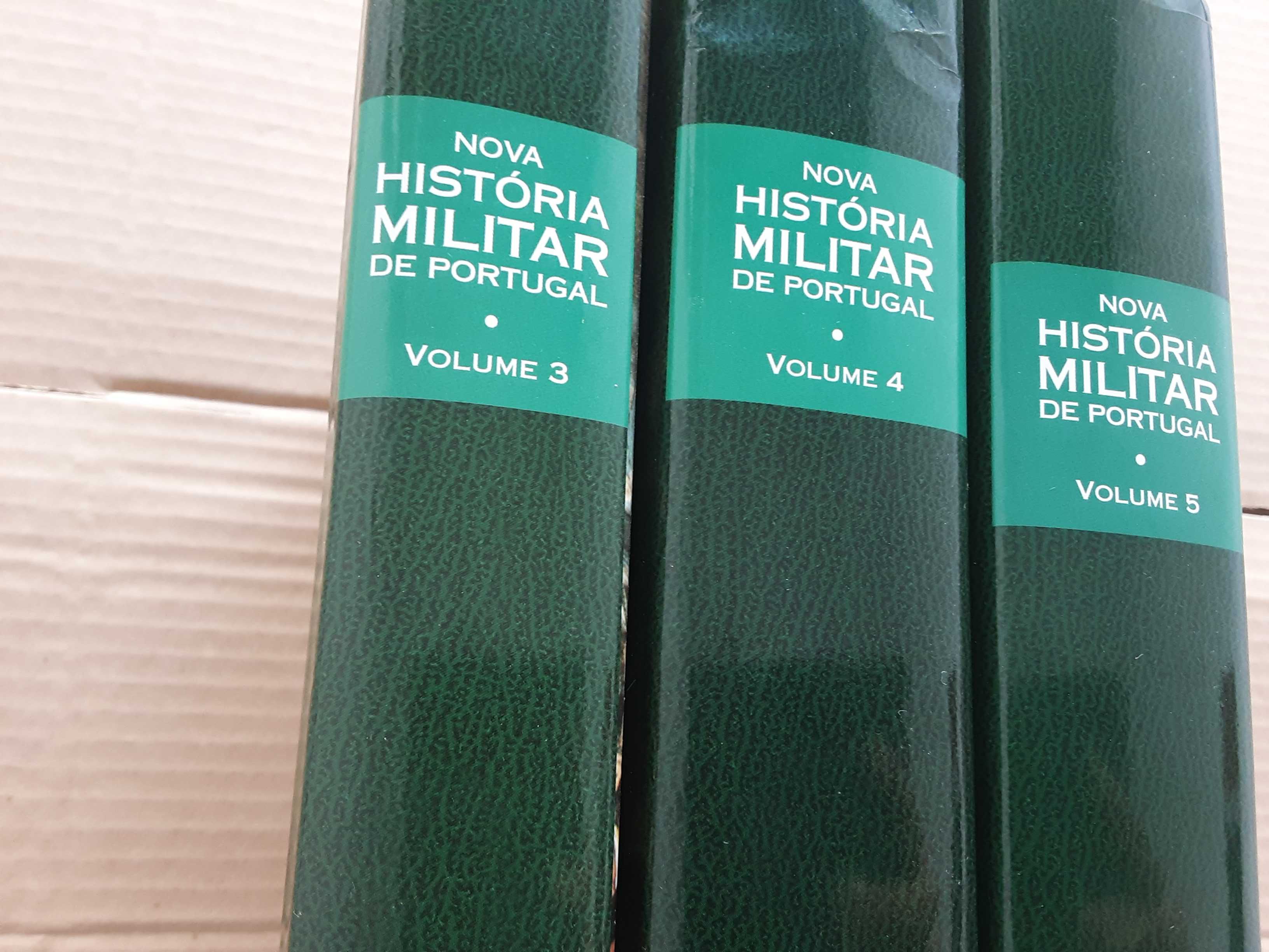 Livros "História Militar de Portugal" volume 3, 4 e 5