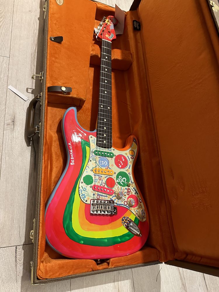 Nowa unikatowa gitara Fender Harrison Rocky Stratocaster gitara Luxona
