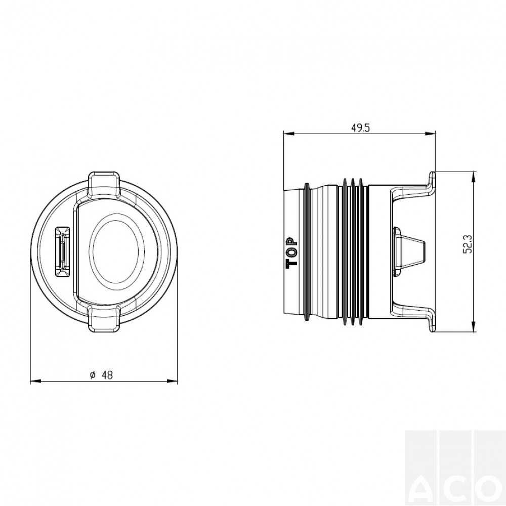 Затвор сухой ACO EasyStop DN 50 Дешего! Срочно!