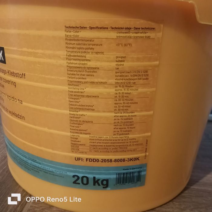 Kiesel- profesjonalny klej do wykładzin 20kg