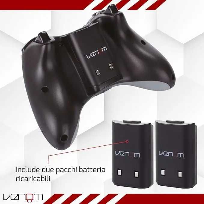 Подвійна зарядна станція Venom для Xbox 360 з 2 батареями NiMH