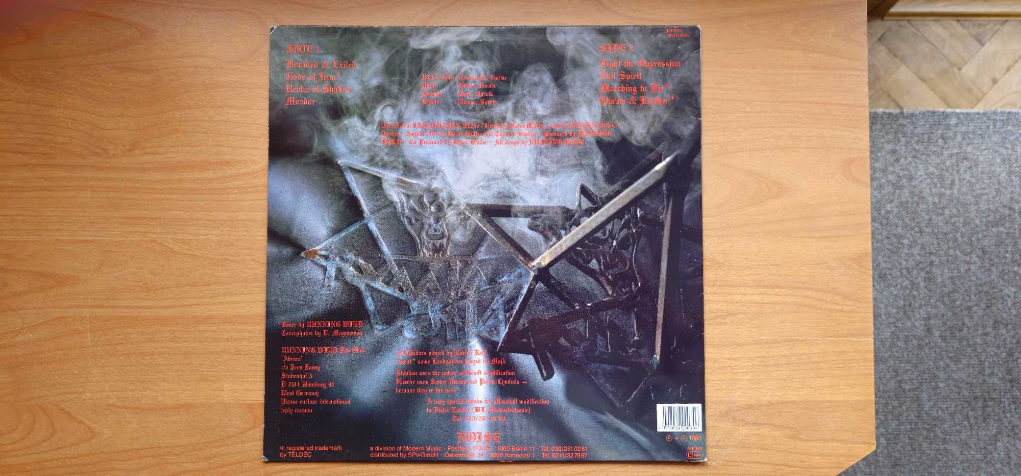 Running Wild - Branded and Exiled '1985 vinylowy Rarytas ;)
