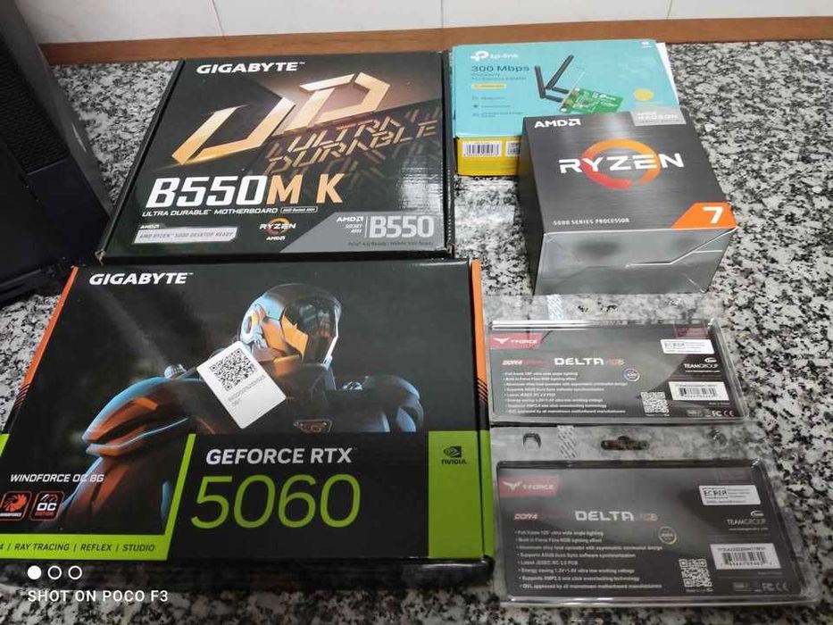 PC Gaming RTX 5060, Ryzen 7 5700g, 64GB ram, 1TB NVMe SSD.