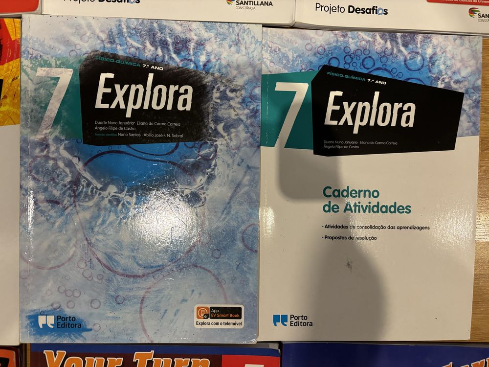 Manuais escolares, livros do 7 ano