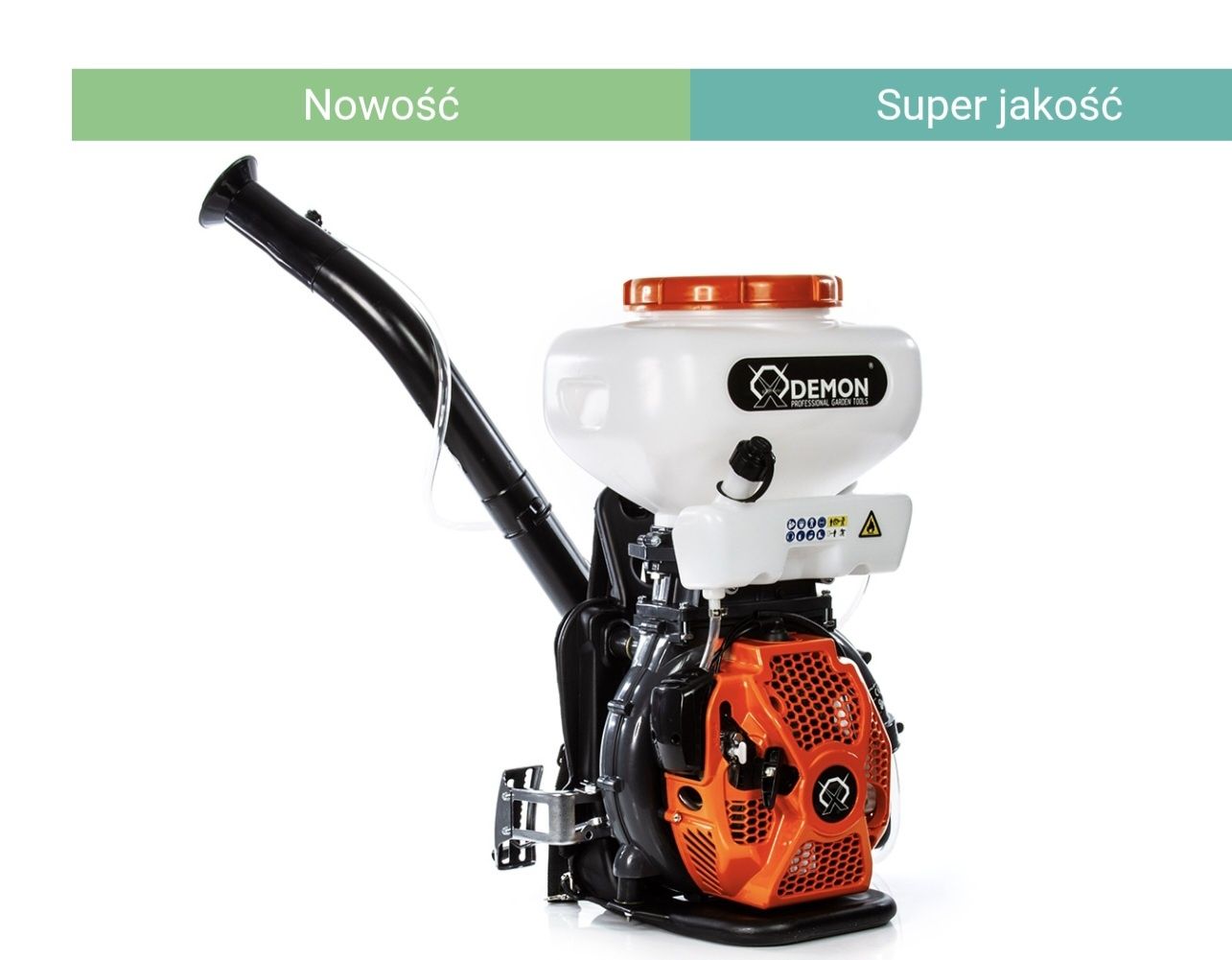 Opryskiwacz spalinowy plecakowy 16l Demon, do 12m w poziomie