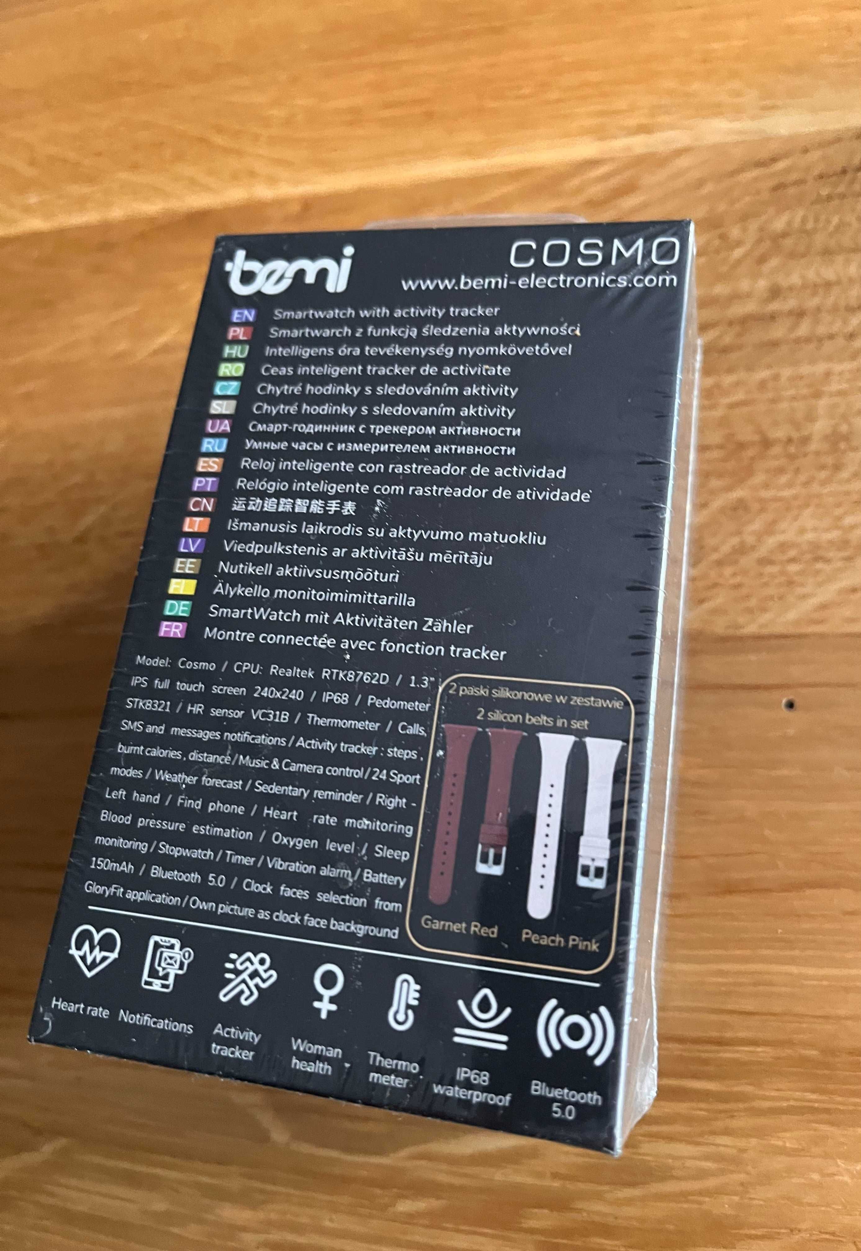 SmartWatch BEMI Cosmo Różowo-złoty (Pure Gold) + dodatkowy pasek