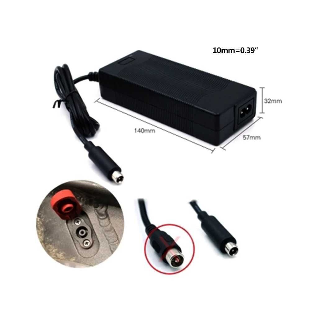 Carregador de Bateria 42V 2A para Trotinete Elétrica Mijia Xiaomi M365