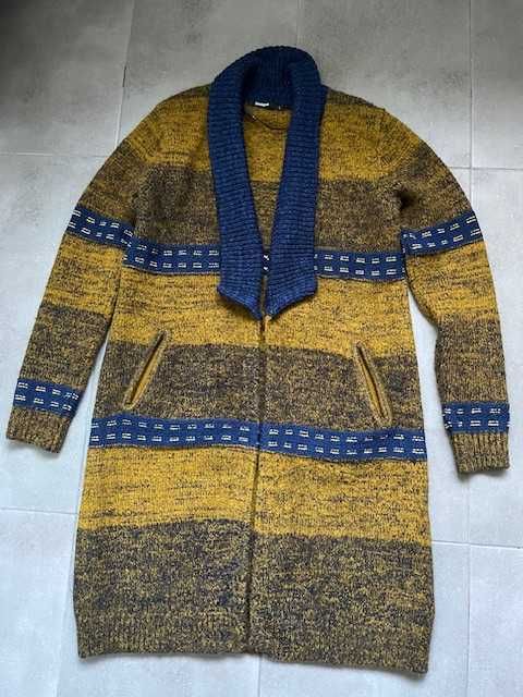 Desigual długi kardigan, płaszcz rozmiar L