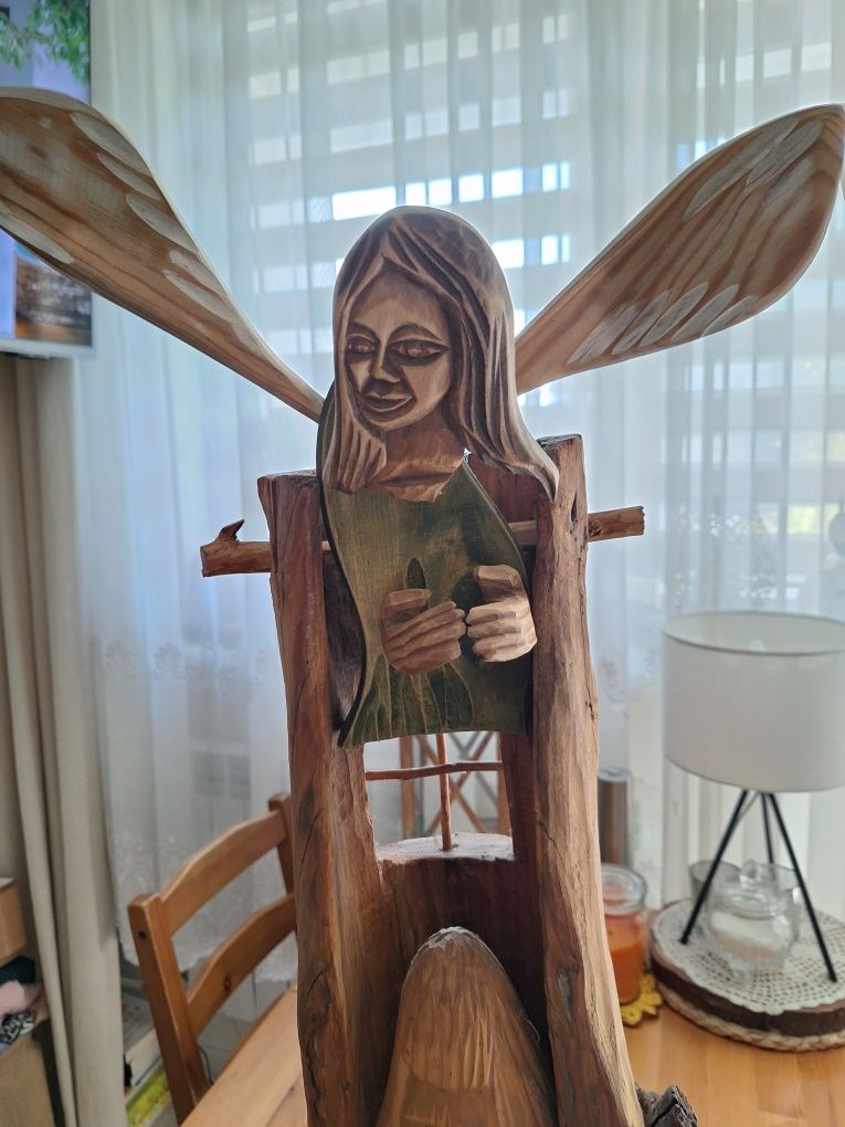 Rzeźba Jezus i Anioł