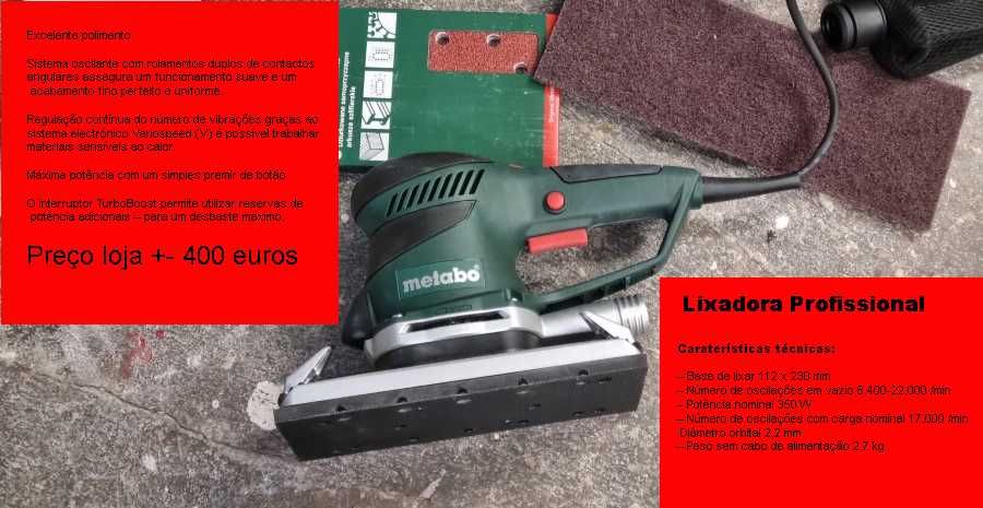 Lixadora metabo profissional