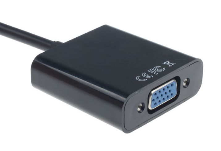 Конвертер переходник HDMI->VGA USB питание+звук +кабель HDMI2VGA T2 т2