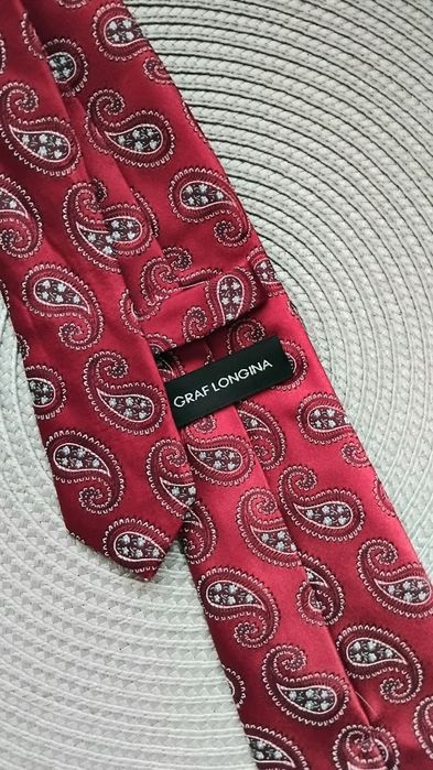Krawat jedwabny Graf Longina.