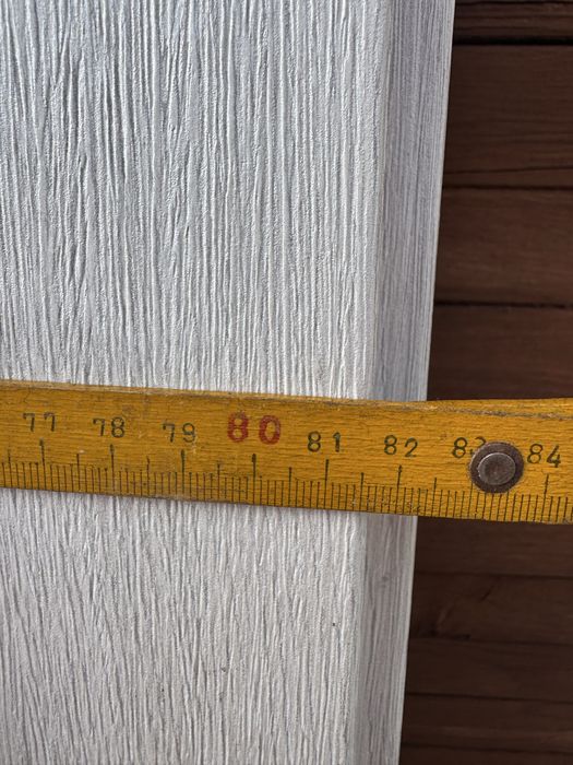 Drzwi do łazienki prawe 80 szare