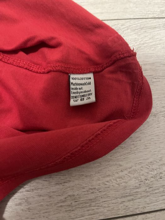 Czerwona koszulka SUPERDRY 100% cotton
