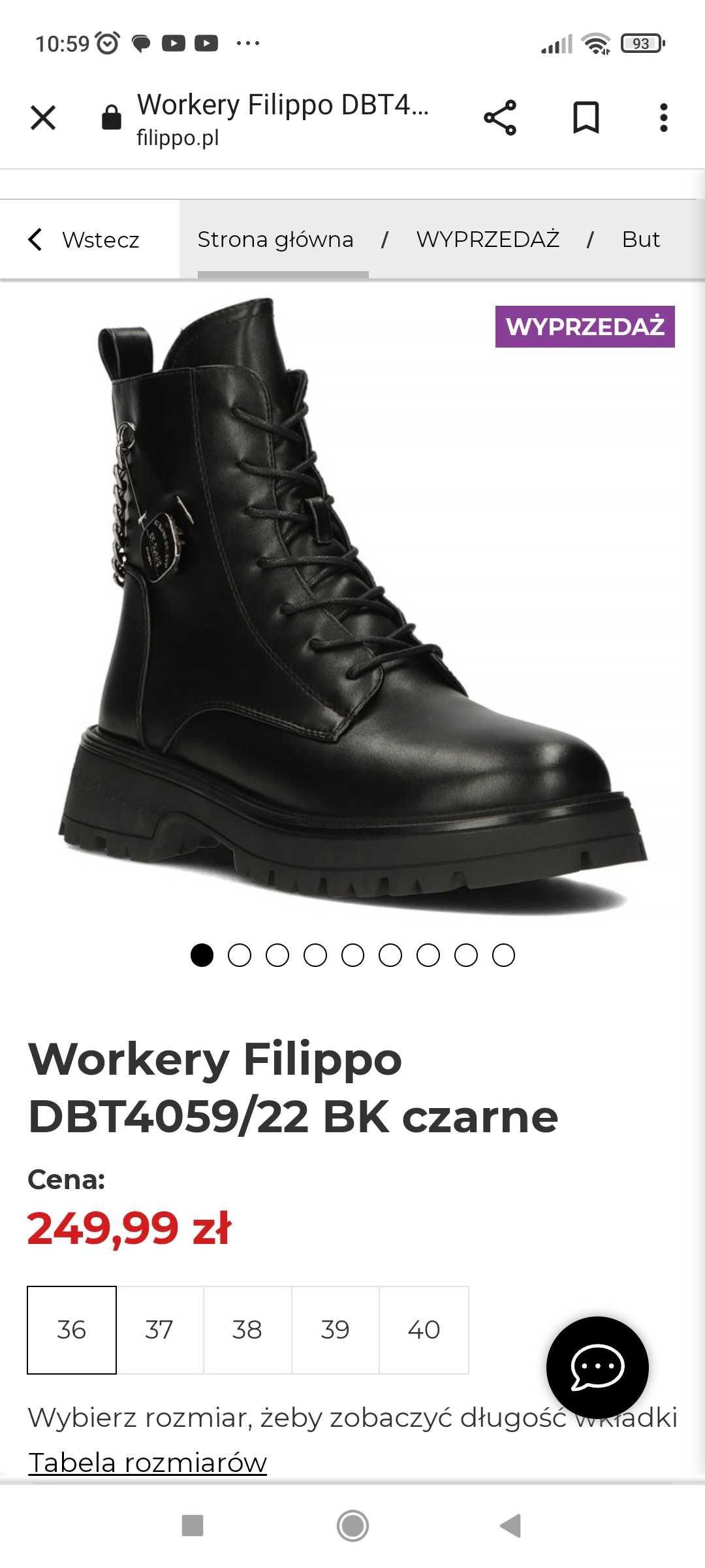 Buty Workery r 36