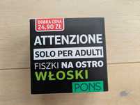 ATTENZIONE fiszki na ostro WŁOSKI słówka PONS