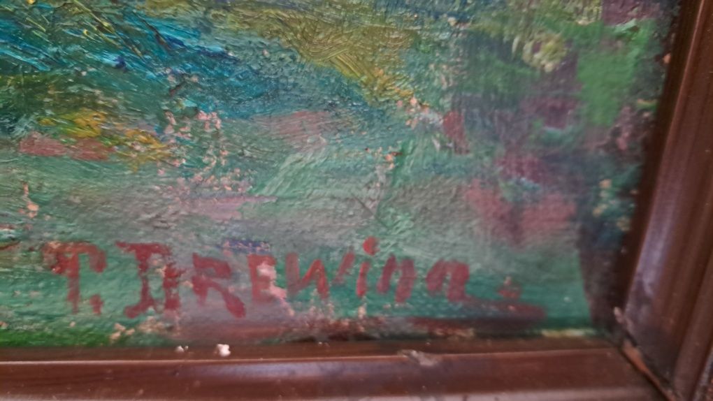 Obraz widok na wiatraki