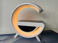 Inteligentna Lampa LED z Ładowarką QI Głośnik Bluetooth Prezent