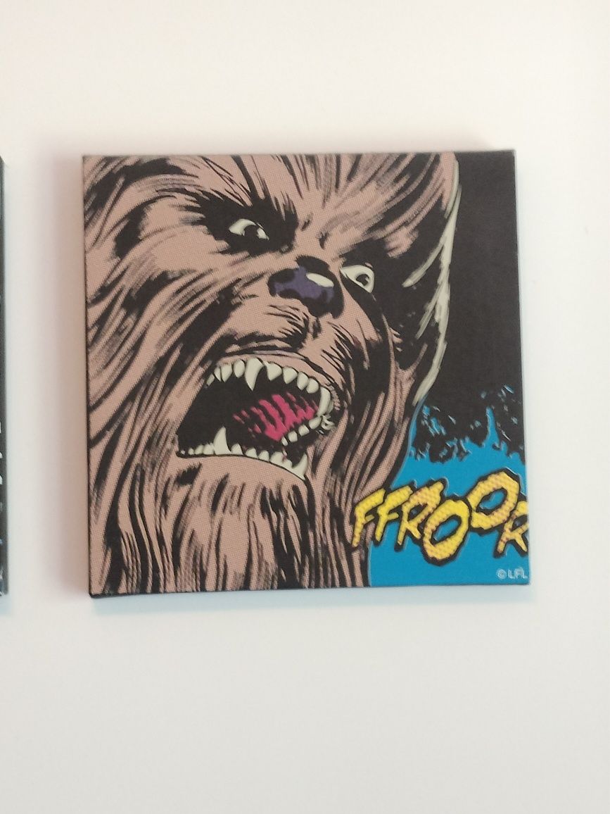 Plakat Gwiezdne Wojny Yoda Darth Vader Chewbacca