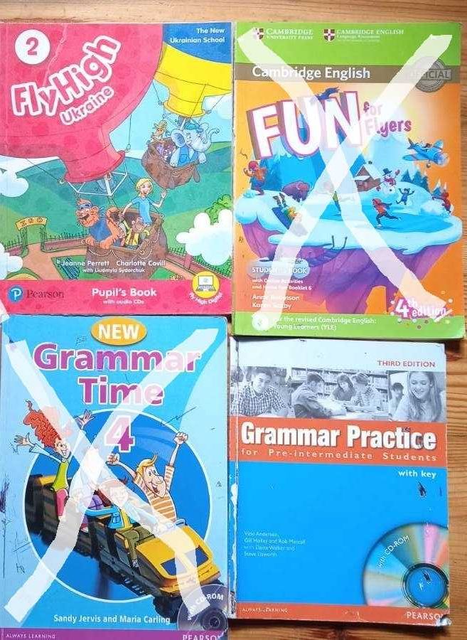 Книги детские, учебники по английскому, немецкому языку, тема карточки