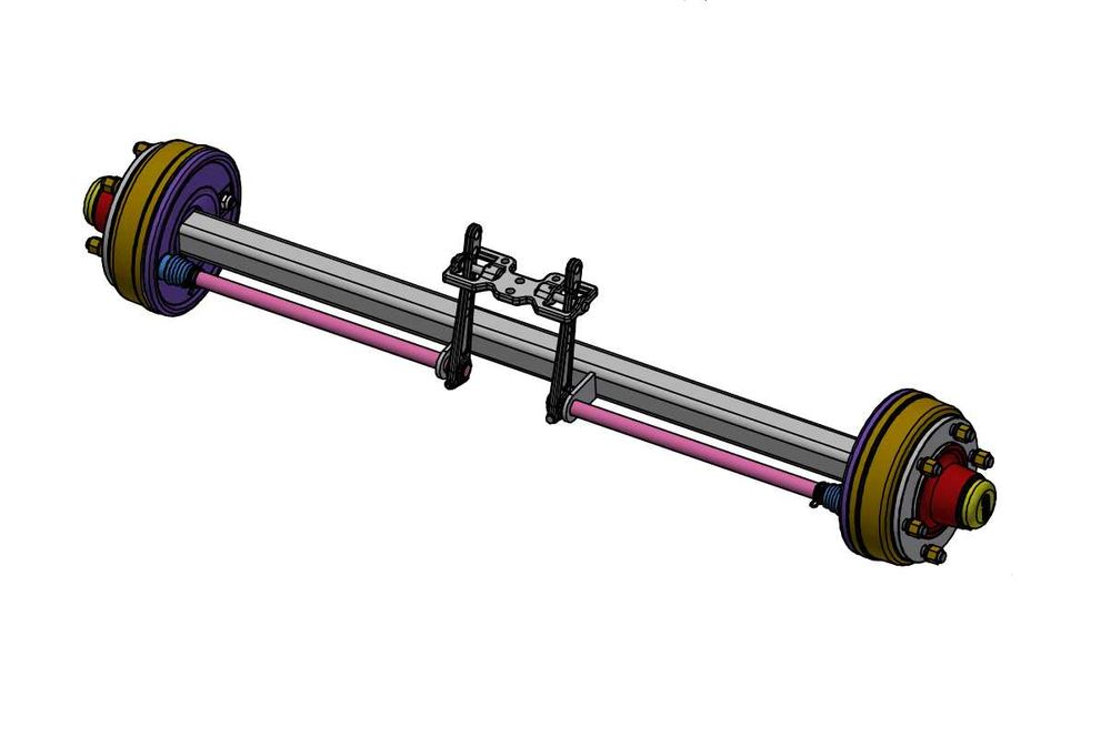 Oś hamowana do przyczepy Q60 160/205 l 1500 - 5000kg