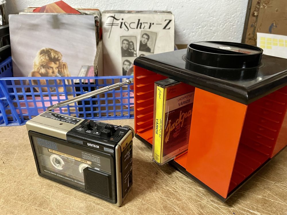 Porta Cassetes e Porta CD's Antigos e Vintage