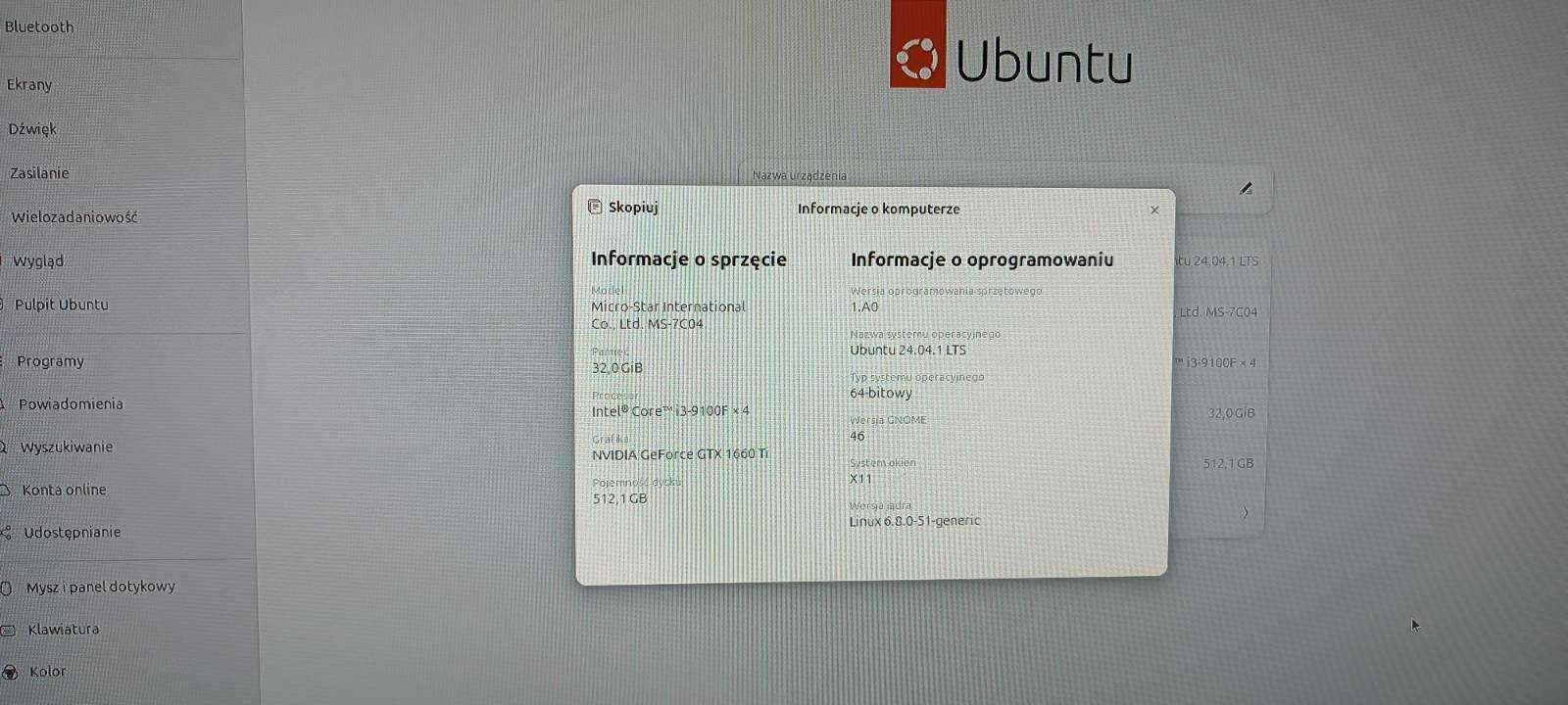 Komputer i3-9100, GeForce GTX 1660Ti, 32 GB RAM, SSD 512 Samsung Pro