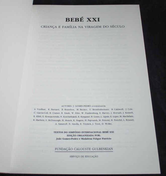Livro Bebé XXI Criança e Família na viragem do século