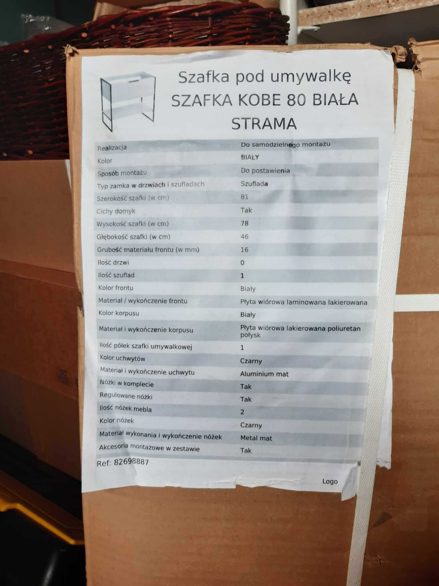 Kobe Strama 80 szafka umywalkowa