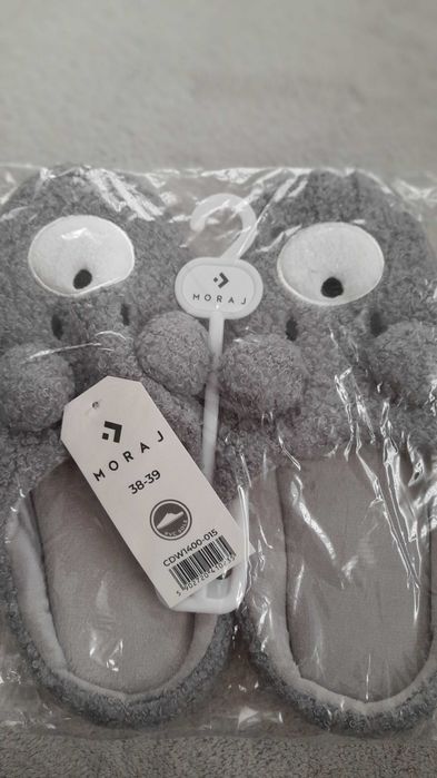 łapcie  damskie kolor szary rozm.38-39