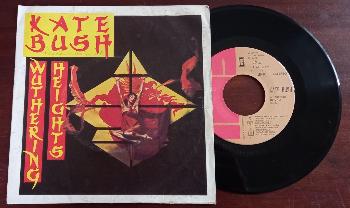 Kate Bush - Wuthering Heights - Single 7" Portugal  1978