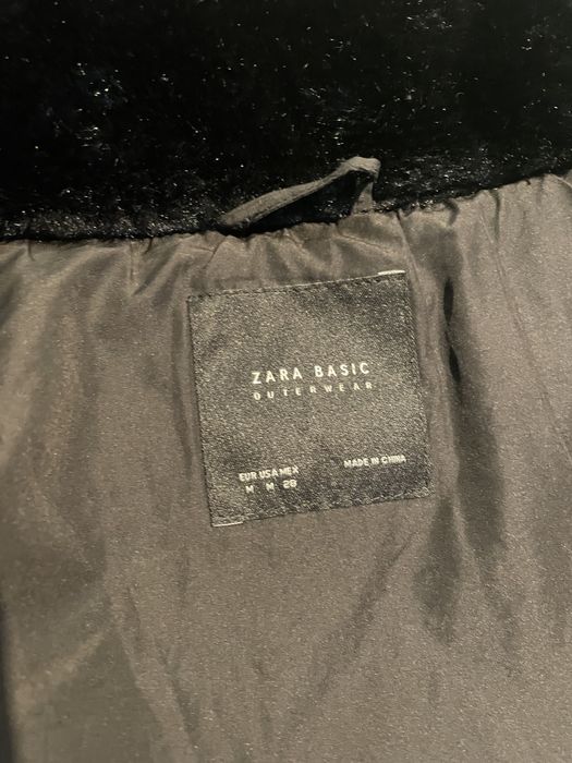 Пуховик з натуральни пуховим наповненням zara