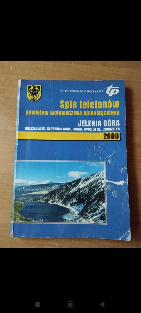 Ksiazka telefoniczna Jelenia góra dolnośląskie 2000