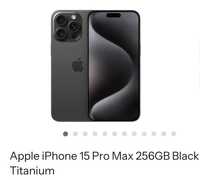 iPhone 15 pro Max Tytan black 256 GB nowy