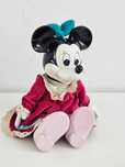 Myszka Minnie Miki lalka porcelanowa vintage z pozytywką Disney