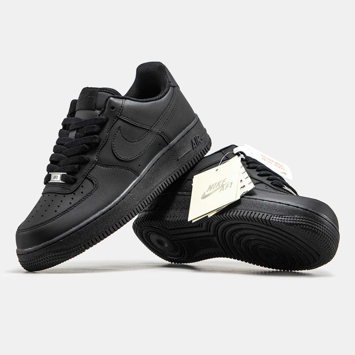 Кросівки Nike Air Force 1 Low Black Premium 36-46 Без Предоплати