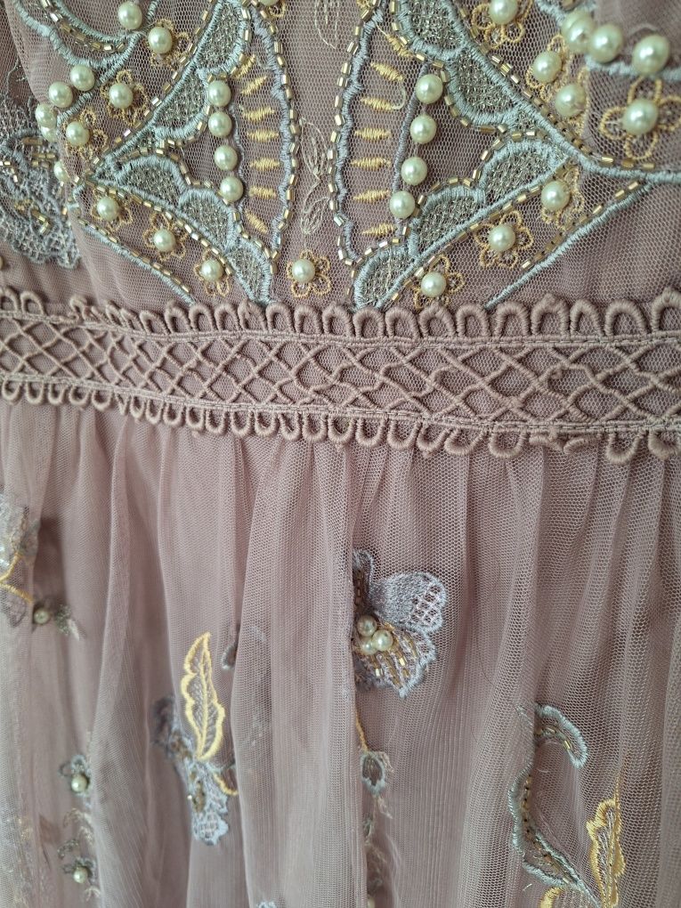 Sukienka maxi ze zdobieniem Asos design 38 M