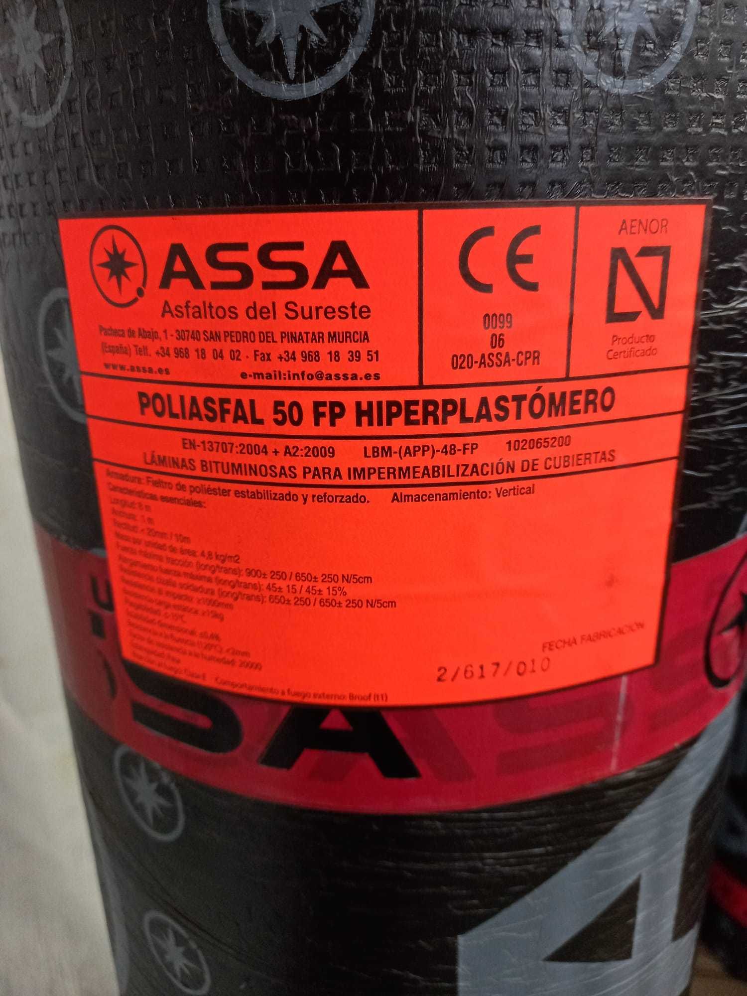 Tela Asfáltica 50 FP Hiperplastómero