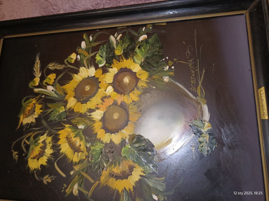 Obraz Olejny Małgorzata Bobrowska Słoneczniki 1996rok