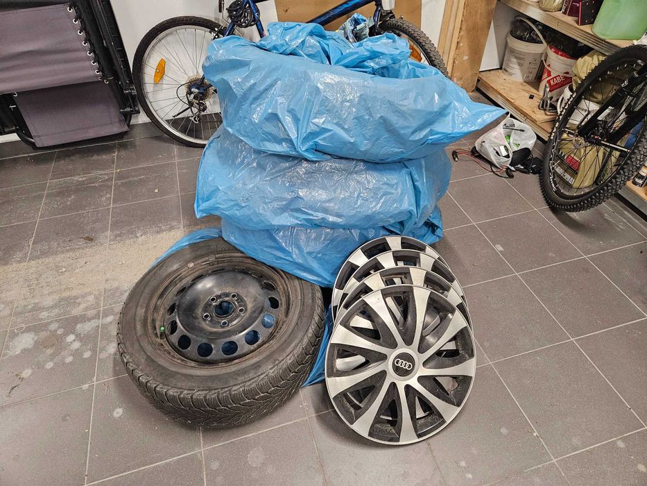 Felgi Stalowe 16 cali + opony + kołpaki - Audi A3 8P