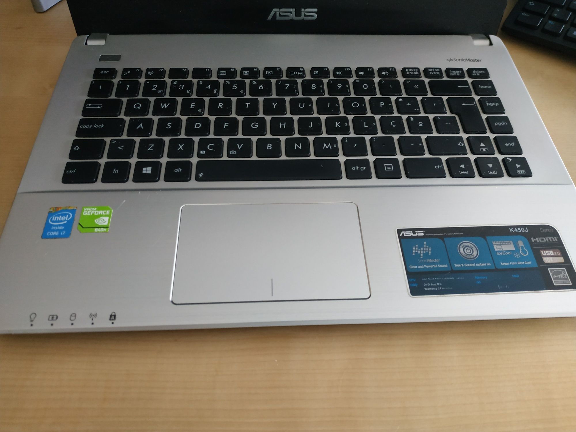 PC ASUS K450J - i7 8gb RAM